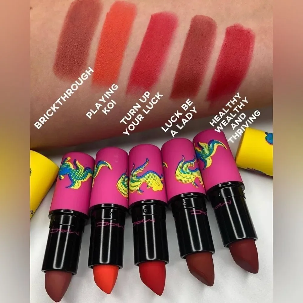 NIB MAC Moon Masterpiece Powder Kiss Lipstick Healthy, Wealthy‎ and Thriving